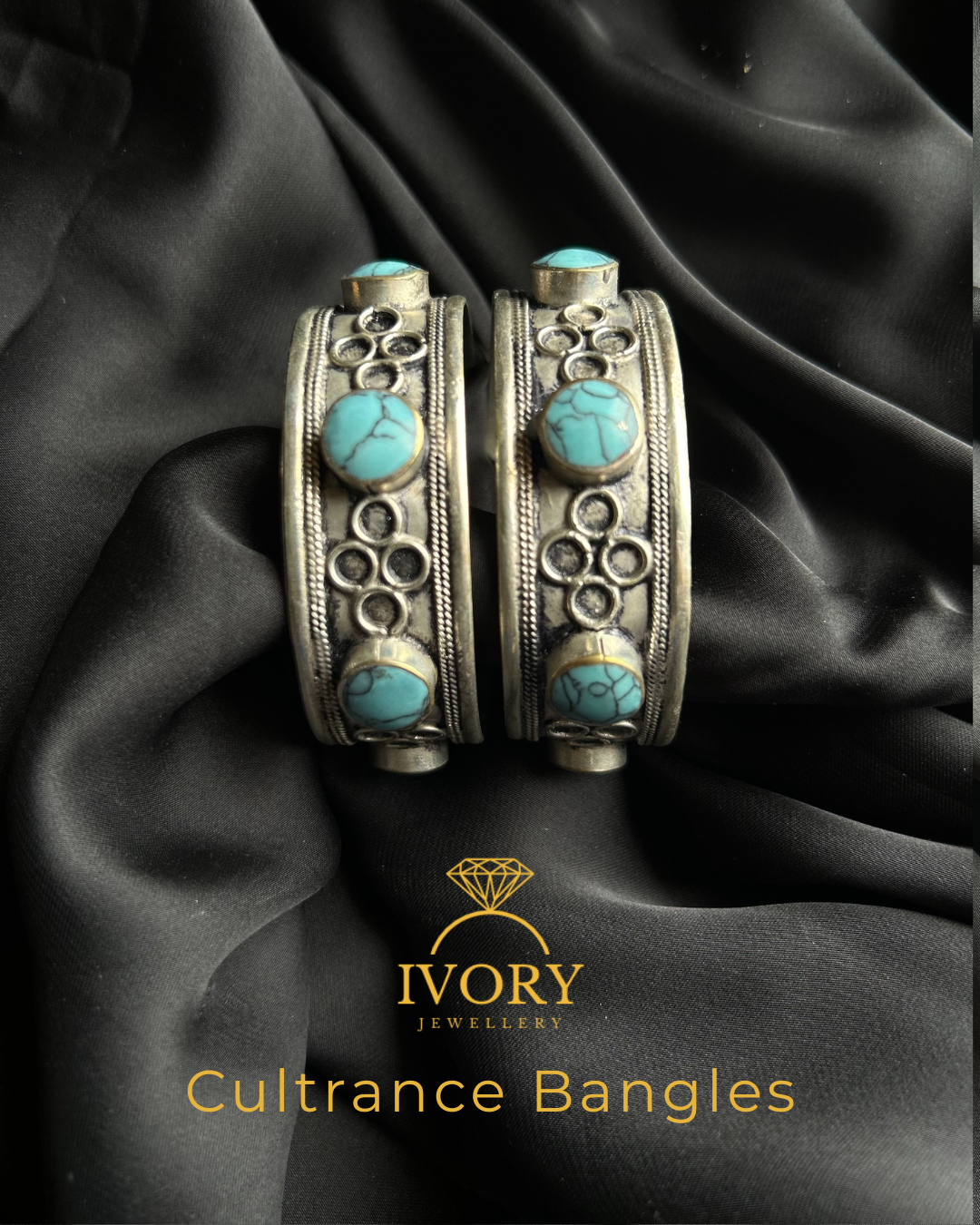 Stone Pearl Bangles