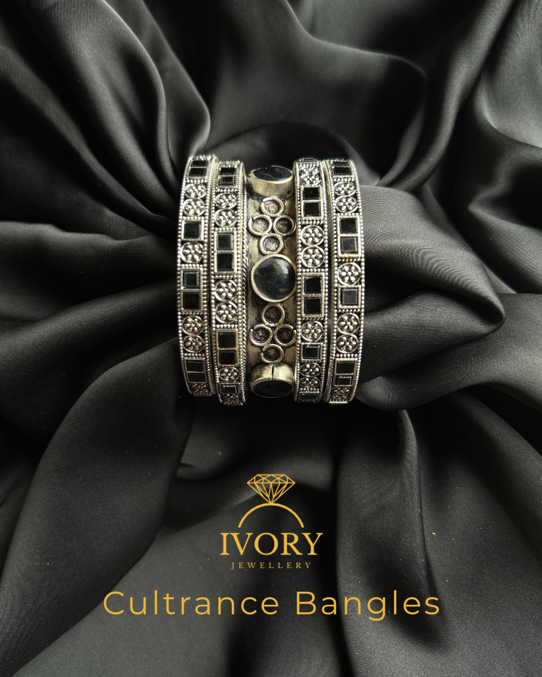 Scattered Diamonds Bangles